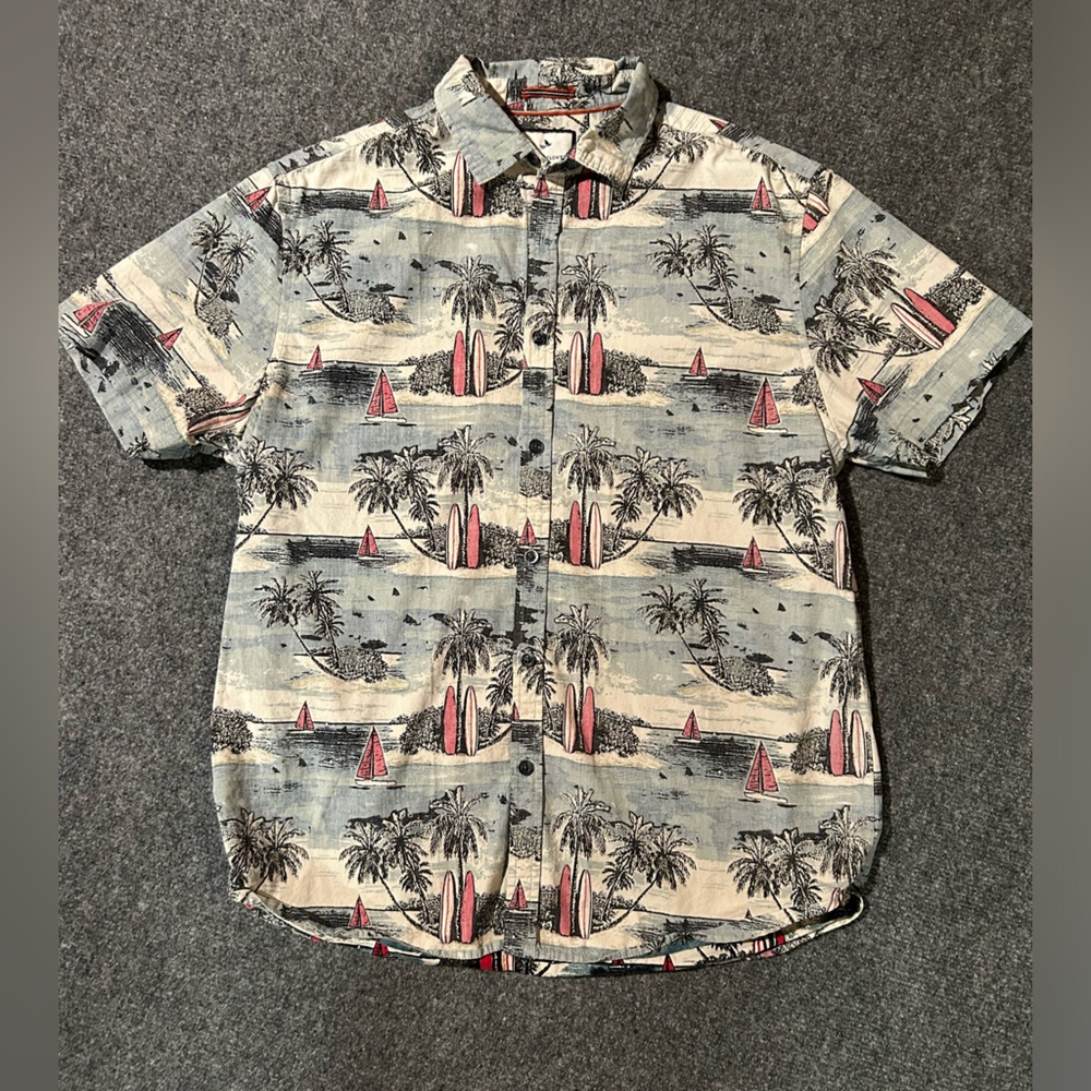 Demin&Flower Rocky Singh button up / short sleeve shirt Large